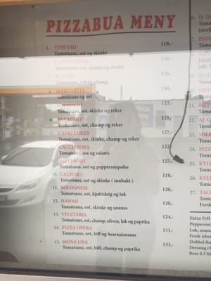 Menu photo 1 Pizzabua Lambertseter Oslo, 03