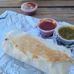 Flavor on 51 - Breakfast burrito with homemade salsas!!