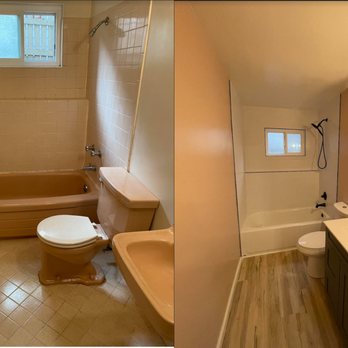 E&E General Construction - Bathroom before and after - General Contractors Near Me