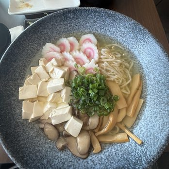 Kumako Ramen Den - Vegetarian Ramen w added fish cake and mushroom - Ramen Near Me - San Jose, California