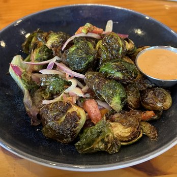 Leftovers Cafe - Brussel sprouts Leftover style...minus the blue cheese:-) - Seafood Near Me - Jupiter, Florida
