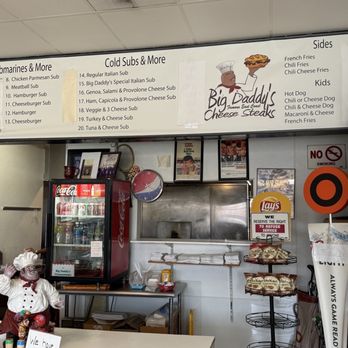 Big Daddy's - The View Of The Menu - Cheesesteaks Near Me - Hemet, California Big Daddy's - The View Of The Menu - Cheesesteaks Near Me - Hemet, California