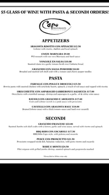 Menu photo 3 Capo Ristorante Panino e Vino Franklin Square, NY Menu photo 3 Capo Ristorante Panino e Vino Franklin Square, NY