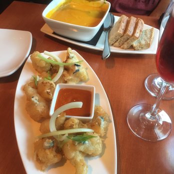 The Cellar - Cauliflower wing and ginger carrot soup - Tapas Bars Near Me - Corning, New York