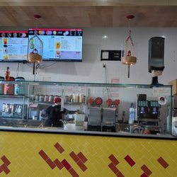 Dumpling District - Dumpling district inside kung fu tea. Order at a kiosk on the left side