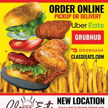 Classe Eats and Sweets - a poster for a fast food restaurant - Southern Near Me - Dallas, Texas
