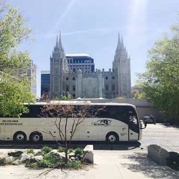 Bison Bus - After lunch in Salt Lake City , the bus is out there sunshine ^^ - Buses Near Me - Salt Lake City, Utah
