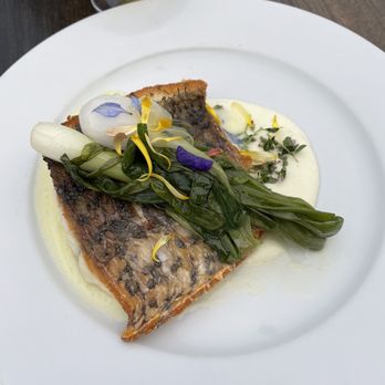 Bar Purlieu - Sea bass with crispy skin- really good - French Near Me - Eugene, Oregon Bar Purlieu - Sea bass with crispy skin- really good - French Near Me - Eugene, Oregon