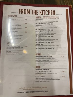 Menu photo 6 Back Unturned Brewing San Antonio, TX