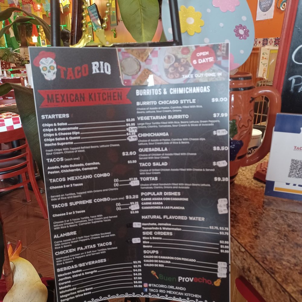 Taco Rio Mexican Kitchen - Mexican Near Me - Orlando, Florida Taco Rio Mexican Kitchen - Mexican Near Me - Orlando, Florida