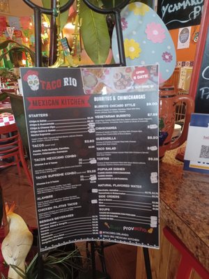Menu photo 3 Taco Rio Mexican Kitchen Orlando, FL Menu photo 3 Taco Rio Mexican Kitchen Orlando, FL