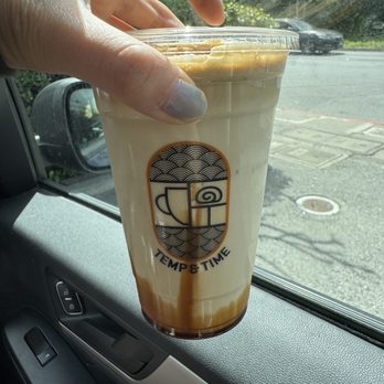 Temp & Time - Coffee cream latte - Desserts Near Me - Menlo Park, California Temp & Time - Coffee cream latte - Desserts Near Me - Menlo Park, California