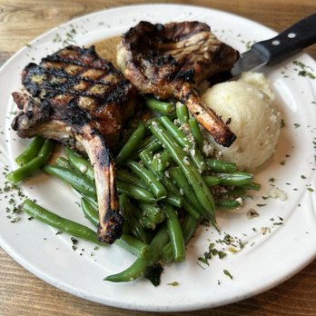 Moss Beach Distillery - Grilled Pork Chops - Seafood Near Me - Moss Beach, California Moss Beach Distillery - Grilled Pork Chops - Seafood Near Me - Moss Beach, California