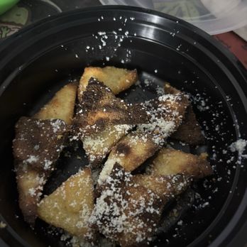 Pinscher's Pizzeria - The bread bites for my dip. burnt and not that many. Not worth 16$ - Pizza Near Me - Inverness, Florida Pinscher's Pizzeria - The bread bites for my dip. burnt and not that many. Not worth 16$ - Pizza Near Me - Inverness, Florida