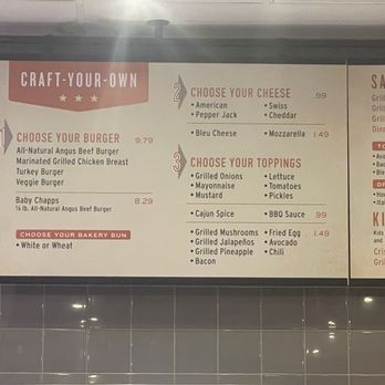 Chapps Burgers - Menu 11-25 - Burgers Near Me - Arlington, Texas
