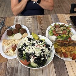 Mediterranean Breeze Bar & Grill - Falafel Appetizer, Greek Salad, Sampler Platter