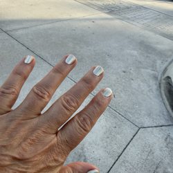 Venetian Nail Spa - Dazzle polish $8 more mani and $8 more pedi  and it peeled by next day.