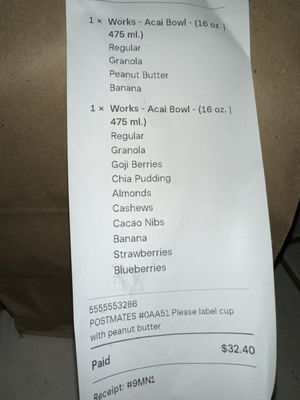 Menu photo 4 Oakberry Acai Santa Monica, CA