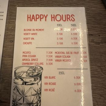 Le Saint Placide - Happy hour menu - French Near Me - Paris, 75