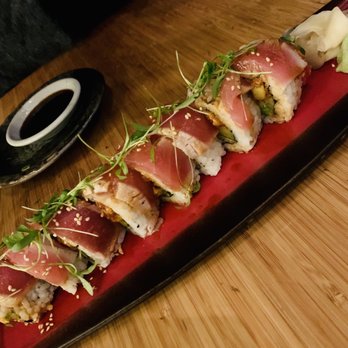 Izakaya Den - Red dragon roll - Japanese Near Me - Denver, Colorado Izakaya Den - Red dragon roll - Japanese Near Me - Denver, Colorado