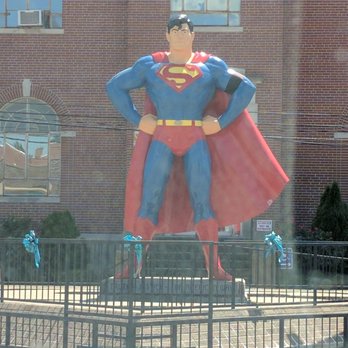 Bill's BBQ - a superman statue in front of a building - Specialty Food Near Me - Metropolis, Illinois