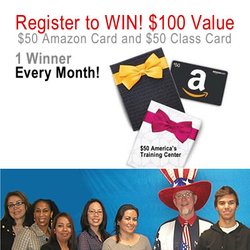 America's Training Center - How to enter: Register, share on social media, like us on Facebook