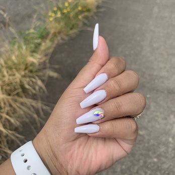 American Nail Bar - Full set - acrylic - with shellac and some gems: $70 - Nail Salons Near Me - Portland, Oregon American Nail Bar - Full set - acrylic - with shellac and some gems: $70 - Nail Salons Near Me - Portland, Oregon