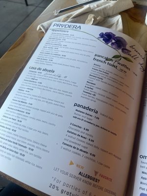 Menu photo 4 Pradera Brunch Costa Mesa, CA