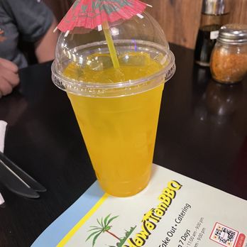 Kaua Hawaiian  Bbq - Mango refresher drink - Hawaiian Near Me - Riverside, California