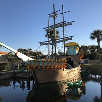 Fiesta Falls Minature Golf - The pirate ship - Mini Golf Near Me - Saint Augustine, Florida