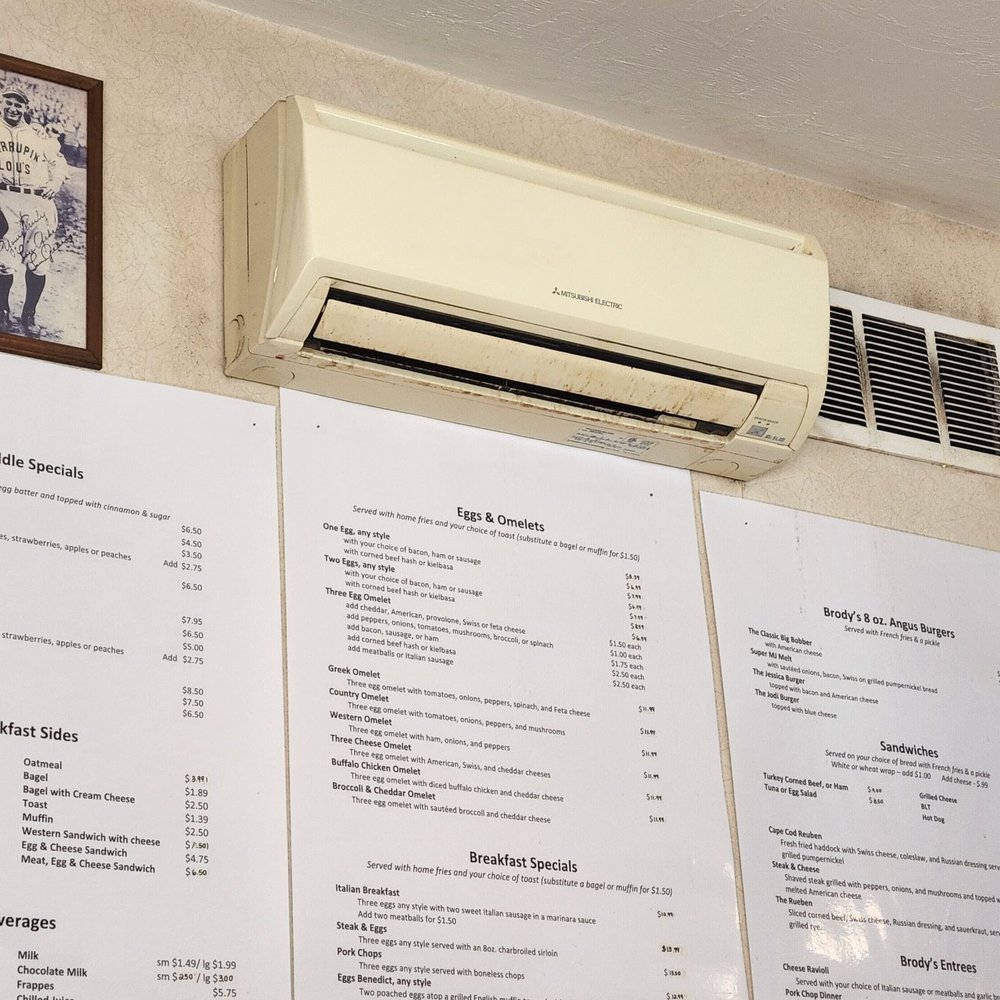 menus and air conditioner