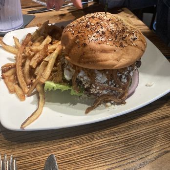 Local Goat - Burger Smokehouse Burger* Smokehouse Burger* Chandler's Warm Chocolate Lava Cake - New American Near Me - Pigeon Forge, Tennessee