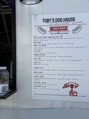 Menu photo 1 Toby's Dog House Traverse City, MI