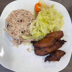 Good To Go Jamaican Restaurant - Vegan Plate (Rice & Beans, Cabbage & Plantains)