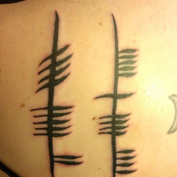 Propaganda Tattoo - Ogham tattoo done by Travis - Tattoo Near Me - San Diego, California Propaganda Tattoo - Ogham tattoo done by Travis - Tattoo Near Me - San Diego, California