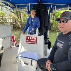 Plantation Adventure Center - Captain Michelle giving instructions as we leave the dock.