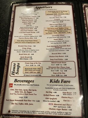 Menu photo 2 Rail House Restaurant & Brewpub Marinette, WI Menu photo 2 Rail House Restaurant & Brewpub Marinette, WI
