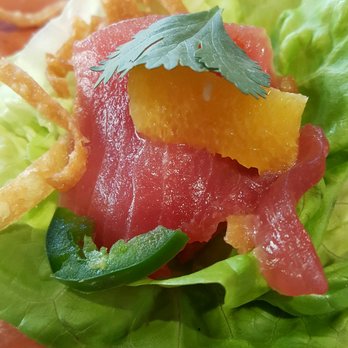 Meril - The freshest ahi tuna with jalapeno and ponzu. - New American Near Me - New Orleans, Louisiana Meril - The freshest ahi tuna with jalapeno and ponzu. - New American Near Me - New Orleans, Louisiana