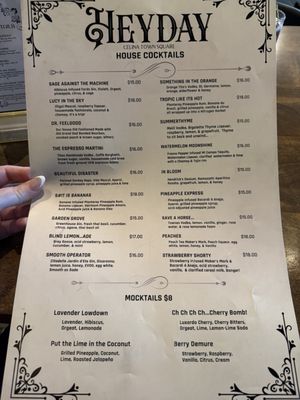 Menu photo 4 Heyday Celina, TX