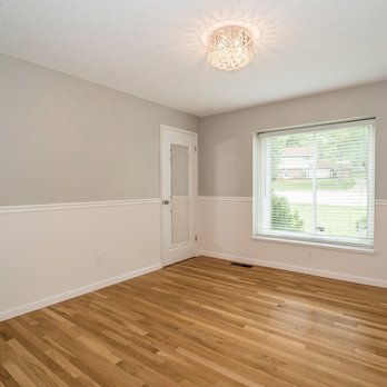 Quality Painting - Rich and Randy did a fabulous job repainting this bedroom. Repose gray on the top part. - Painters Near Me