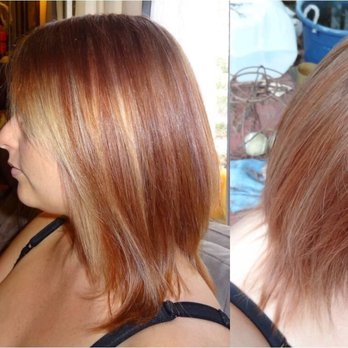 Fabric Hair - Playing with some red - Hair Salons Near Me - Solana Beach, California Fabric Hair - Playing with some red - Hair Salons Near Me - Solana Beach, California