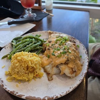 Catches Waterfront Grille - Flounder stuffed with crab. Delicious - Seafood Near Me - Port Richey, Florida Catches Waterfront Grille - Flounder stuffed with crab. Delicious - Seafood Near Me - Port Richey, Florida
