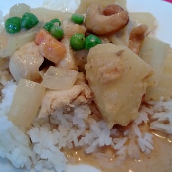 Thai Time - Massaman Curry with Chicken over Rice - Thai Near Me - El Cajon, California Thai Time - Massaman Curry with Chicken over Rice - Thai Near Me - El Cajon, California