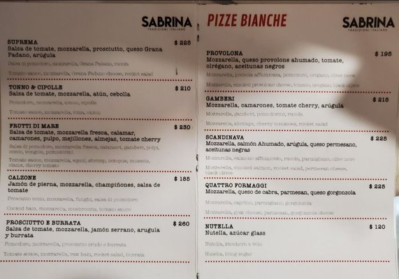 Menu photo 6 Sabrina Playa del Carmen, ROO Menu photo 6 Sabrina Playa del Carmen, ROO