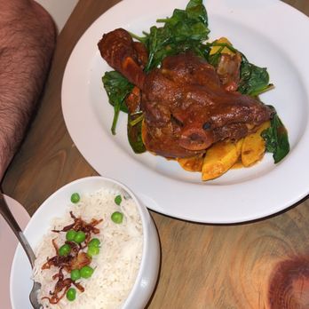 Cinnamon - Lamb shank and white rice - Indian Near Me - Rhinebeck, New York