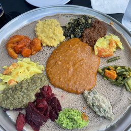 Veggie Combination Platter & Meten Shiro Veggie Combination Platter & Meten Shiro