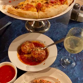 La Cucina Italiana - a pizza and a glass of wine - Italian Near Me - Worcester, Massachusetts