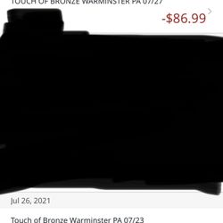Touch of Bronze - The charges in less than one week, and no refund!