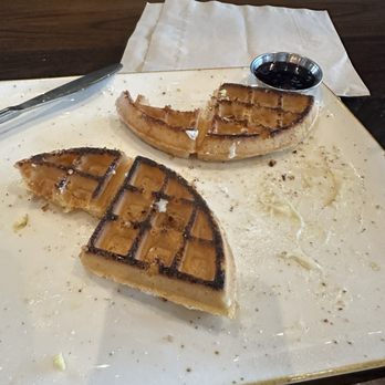 First Watch - Flipped the waffle over because it was so hard and crunchy. And that's what I found. Burnt!!! - Breakfast & Brunch Near Me - Chesterfield, Virginia First Watch - Flipped the waffle over because it was so hard and crunchy. And that's what I found. Burnt!!! - Breakfast & Brunch Near Me - Chesterfield, Virginia