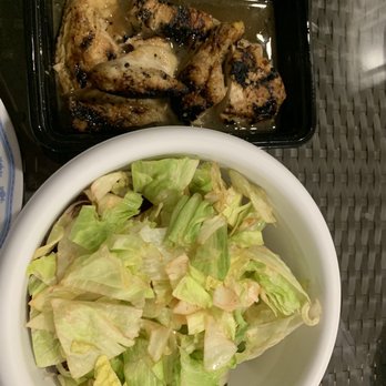 Rao's - Burnt black chicken with brown lettuce from their salad - Italian Near Me - New York, New York